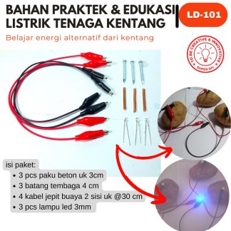 STEM Kit Eksperimen Listrik Dioda – Kentang & Buah | Bahan Praktek Sains SD–SMP